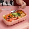 Bento box kawaii rosa