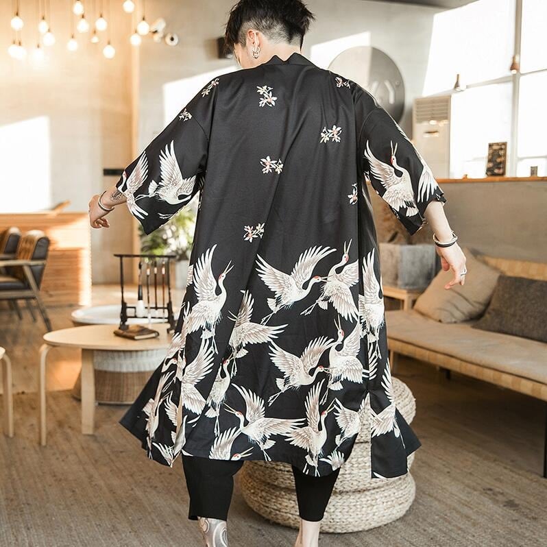 Kimono japonés hombre (mil pájaros)