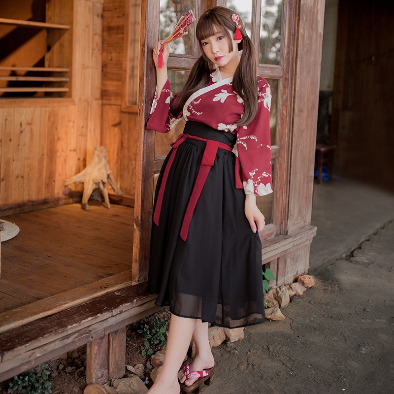 Vestido japonés mujer