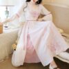 Vestido japonés muy largo foto 1