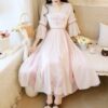 Vestido japonés muy largo foto 3