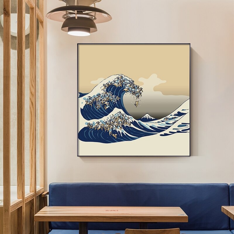 Cuadro japonés de Hokusai imagen 1