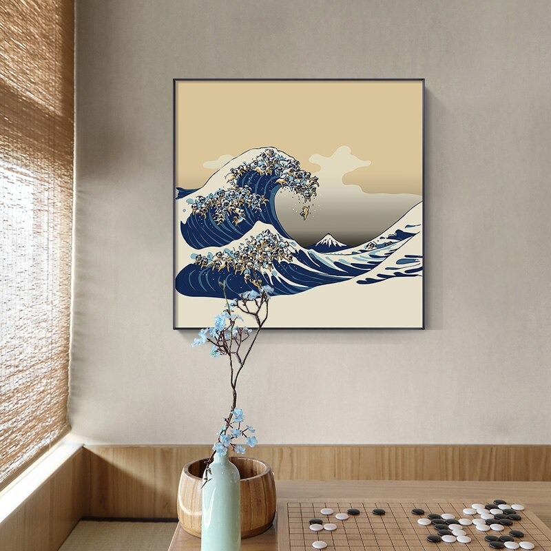 Cuadro japonés de Hokusai imagen 2