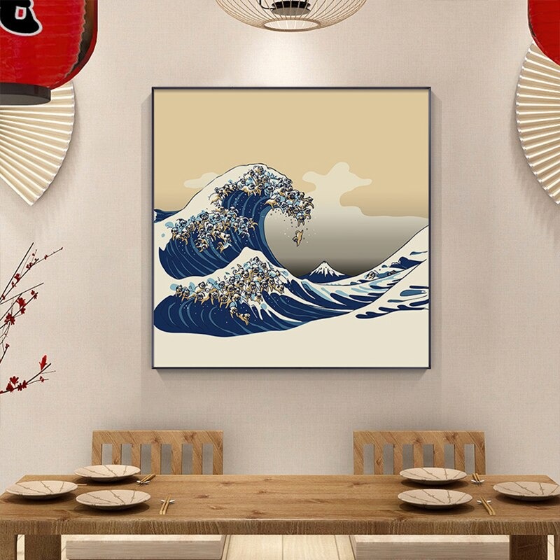 Cuadro japonés de Hokusai imagen 5