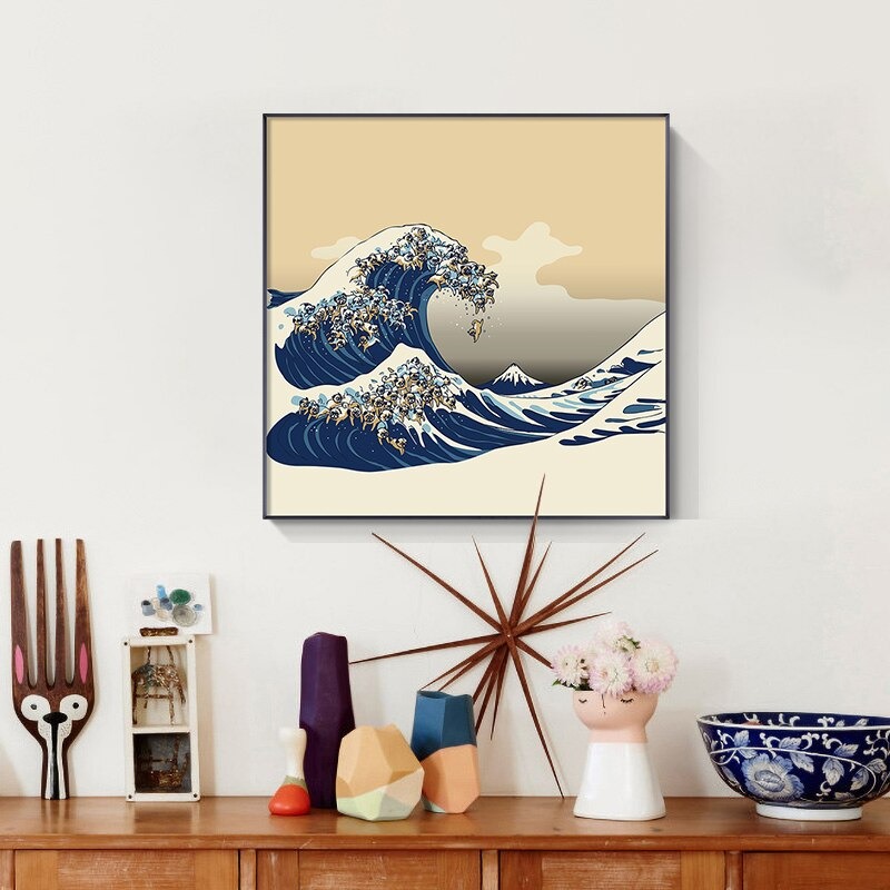Cuadro japonés de Hokusai