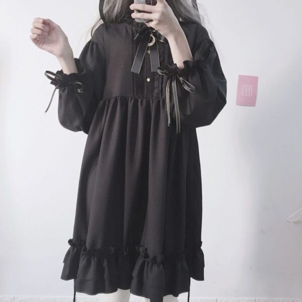 Vestido japonés estilo gótico imagen 1