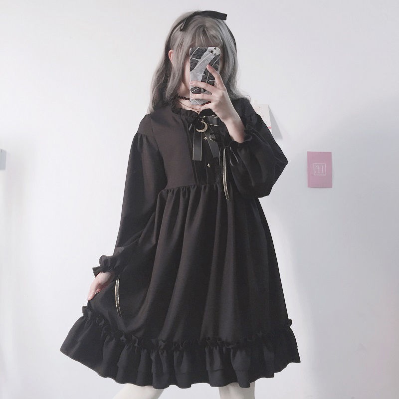 Vestido japonés estilo gótico