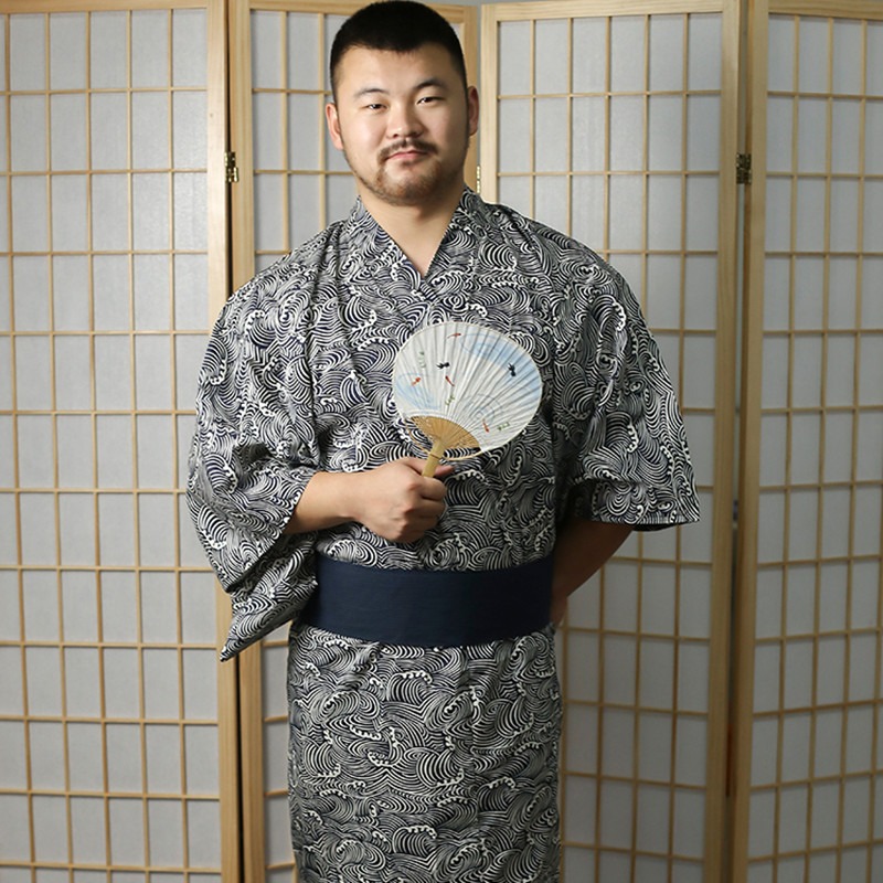 Ola de kimonos masculinos tradicionales de kanagawa